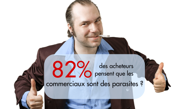 82% commerciaux sont parasites